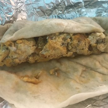 Twisted Sisters Bake Shop - Chirizo and egg taco - Cupcakes Near Me - Fredericksburg, Texas