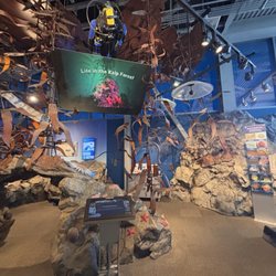 MBNMS Sanctuary Exploration Center - Inside with hands on exhibits