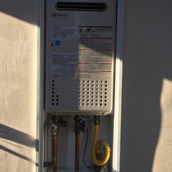 Nolasco Plumbing - Sleek tankless water heater installed in a recessed box--clean, space-saving setup that's efficient and professionally done! - Plumbing Near Me - Baldwin Park, California Nolasco Plumbing - Sleek tankless water heater installed in a recessed box--clean, space-saving setup that's efficient and professionally done! - Plumbing Near Me - Baldwin Park, California