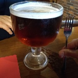 Pizza Pub - Dinner with the hubbs; he is starting with the Fishbowl draft beer, let the party begin! :-D