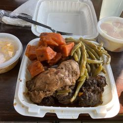 Amazing Taste - Jerk chicken, green beans, and yams OH MY!