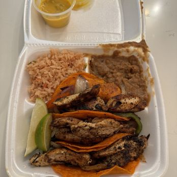 Pepitas Vegan Cocina - I ordered the vegan chicken tacos from the Pepitas menu, which is all vegan. This is what I was given. That's real chicken. - Mexican Near Me - Denton, Texas Pepitas Vegan Cocina - I ordered the vegan chicken tacos from the Pepitas menu, which is all vegan. This is what I was given. That's real chicken. - Mexican Near Me - Denton, Texas
