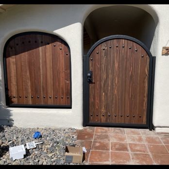 OC Gates - Replaced openings with a fixed panel and a gate with keypad for the front entrance - Fences & Gates Near Me - Laguna Niguel, California OC Gates - Replaced openings with a fixed panel and a gate with keypad for the front entrance - Fences & Gates Near Me - Laguna Niguel, California
