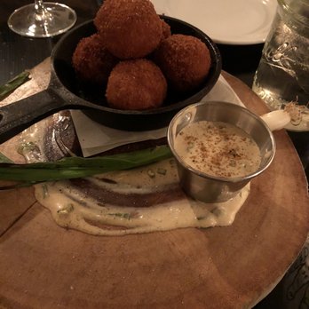 Stone Creek Bistro - Mac and cheese fritters very good - New American Near Me - Blue Jay, California Stone Creek Bistro - Mac and cheese fritters very good - New American Near Me - Blue Jay, California