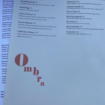 Ombra - Menu - Wine Bars Near Me - Glendale, California Ombra - Menu - Wine Bars Near Me - Glendale, California