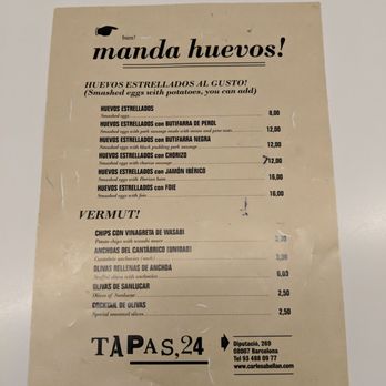 Tapas 24 - Tapas Bars Near Me - Barcelona, B
