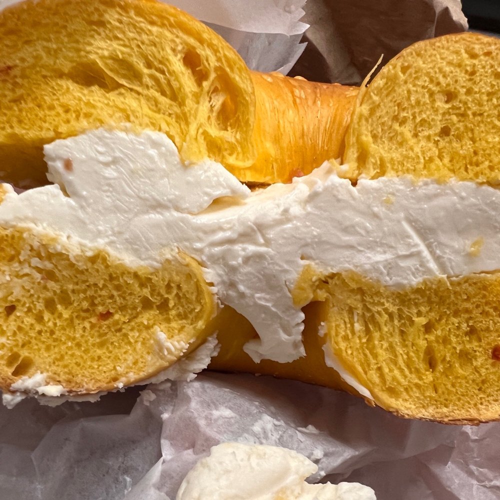 Bagel Bistro - Maple bacon and egg bagel with cream cheese - Bagels Near Me - Middlesex, New Jersey