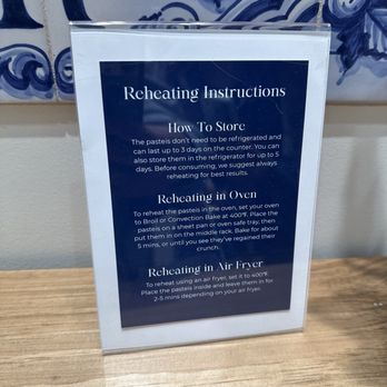 Holy Nata - reheating instructions - Bakeries Near Me - San Francisco, California