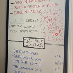 Moss Meals - Menu