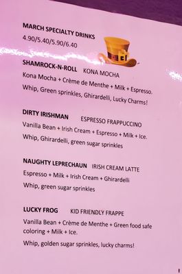 Menu photo 2 Superstitions Java Reno, NV