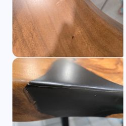 Noble and Rustic - Who's lying? I knew about the crack because that's how he handed me the table, telling me he'd already fixed it.