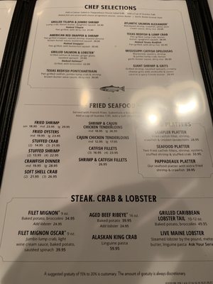 Menu photo 6 Pappadeaux Seafood Kitchen Houston, TX Menu photo 6 Pappadeaux Seafood Kitchen Houston, TX