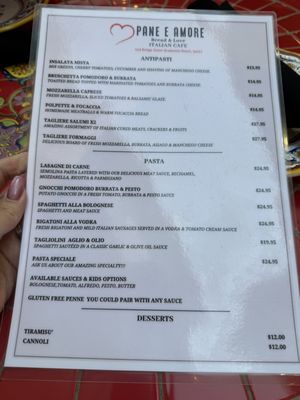 Menu photo 1 Pane E Amore Italian Cafe Bradenton Beach, FL