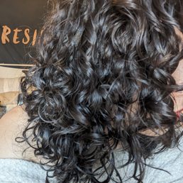 My hair can be difficult, but he made it look beautiful! My hair can be difficult, but he made it look beautiful!