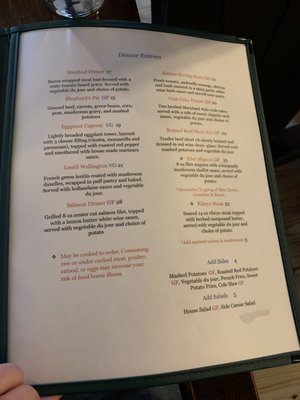 Menu photo 2 Thunderhead Lodge Andreas, PA