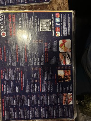 Menu photo 1 Sakura Mililani, HI
