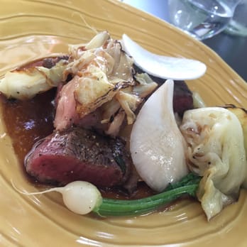 Kaskis - Fantastic Black Angus steak with chanterelles, chanterelle oil and cabbage. - Modern European Near Me - Turku, 19