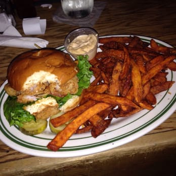 Peaches HotHouse - Shrimp Po' Boy Sandwich with Sweet Potato Fries - Southern Near Me - Brooklyn, New York Peaches HotHouse - Shrimp Po' Boy Sandwich with Sweet Potato Fries - Southern Near Me - Brooklyn, New York