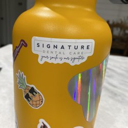 Signature Dental Care - Get a sticker from the office for your water bottle!