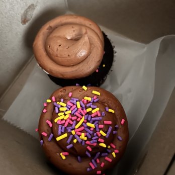 Paddy Cake Bakery - two cupcakes with chocolate frosting and sprinkles - Bakeries Near Me - Pittsburgh, Pennsylvania