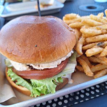 San Dimas Burger - Angus on brioche with garlic butter and regular fries. - Burgers Near Me - San Dimas, California San Dimas Burger - Angus on brioche with garlic butter and regular fries. - Burgers Near Me - San Dimas, California