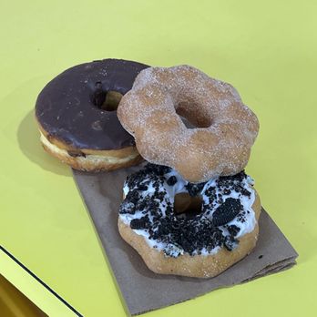 Dunlap's Donuts - Mochi donuts, plus a chocolate glazed. - Donuts Near Me - Santa Cruz, California Dunlap's Donuts - Mochi donuts, plus a chocolate glazed. - Donuts Near Me - Santa Cruz, California