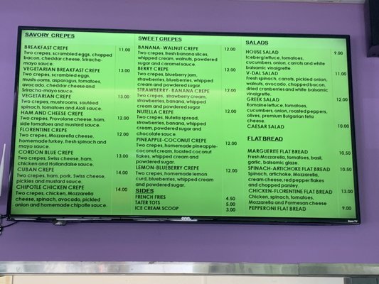 Menu photo 1 Crepe Place V-DaL Harleysville, PA Menu photo 1 Crepe Place V-DaL Harleysville, PA
