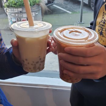 Bobaville - Thai and Milk and Boba. Also tried almond milk tea, and hong milk tea. - Bubble Tea Near Me - San Francisco, California Bobaville - Thai and Milk and Boba. Also tried almond milk tea, and hong milk tea. - Bubble Tea Near Me - San Francisco, California