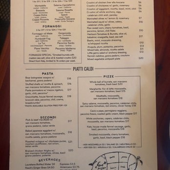 Uva Enoteca - Food Menu as of Sept 2019 - Italian Near Me - San Francisco, California Uva Enoteca - Food Menu as of Sept 2019 - Italian Near Me - San Francisco, California