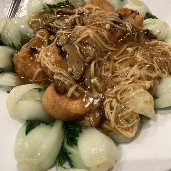 Oak Tree Inn - Egg tofu with bok choy - Chinese Near Me - South Pasadena, California Oak Tree Inn - Egg tofu with bok choy - Chinese Near Me - South Pasadena, California