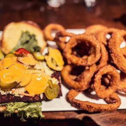 Nashville Hot Chicken with onion rings