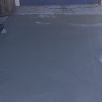 CA Resurfacing - after concrete repair and primer application in garage - Flooring Near Me - Orange, California