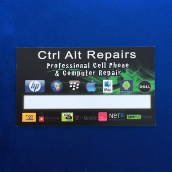 Ctrl Alt Repairs - Business card - Mobile Phone Repair Near Me - Hollywood, Florida
