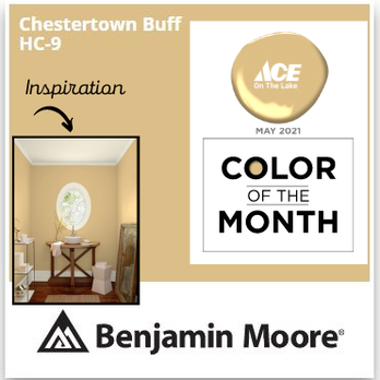 Ace On The Lake - Ace's Color of the Month for May 2021 is Benjamin Moore's Chestertown Buff. Come see it in person today! - Hardware Stores Near Me - Bemidji, Minnesota