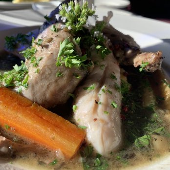 Ledford House - Simple but very flavorful rabbit dish - French Near Me - Albion, California