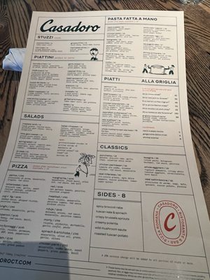 Menu photo 7 Casadoro Newington, CT Menu photo 7 Casadoro Newington, CT