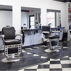 Junction Barbershop - They have plastic between each chair now. They take your face mask off your ears without permission and make you hold it up to your face.