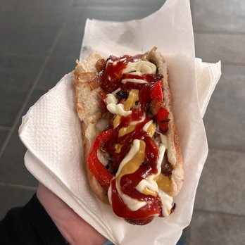 Crypto Arena - Street hot dog with everything. - Stadiums & Arenas Near Me - Los Angeles, California Crypto Arena - Street hot dog with everything. - Stadiums & Arenas Near Me - Los Angeles, California