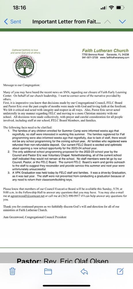 Faith Early Learning Center - childcare center in Sarasota, FL