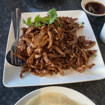 Dinesty Dumpling House - Pork in hoisen sauce w/wrap...ok - Dim Sum Near Me - Richmond, British Columbia Dinesty Dumpling House - Pork in hoisen sauce w/wrap...ok - Dim Sum Near Me - Richmond, British Columbia
