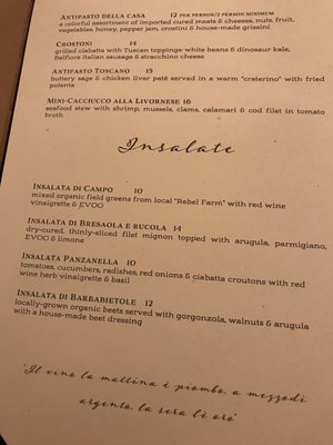 Menu photo 2 Firenze a Tavola Denver, CO