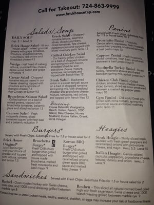Menu photo 7 The Brick House Tap & Grill Irwin, PA Menu photo 7 The Brick House Tap & Grill Irwin, PA