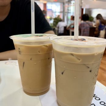Mott Street Eatery - Iced Coffee ($3.50) and Iced Milk Tea ($3.50) - Dim Sum Near Me - New York, New York Mott Street Eatery - Iced Coffee ($3.50) and Iced Milk Tea ($3.50) - Dim Sum Near Me - New York, New York