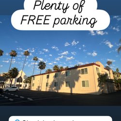 Back of building. Parking lot