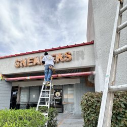 Painting Queen - Commercial painting in progress.