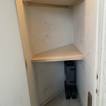 Dastan Designs - Condo patio storage shelves - Cabinetry Near Me - San Marcos, California