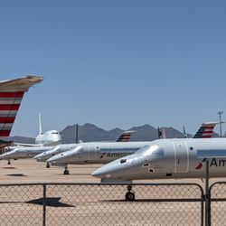 Pinal Airpark - American Airlines, parked at Pinal Airpark