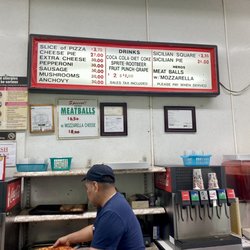 Margherita Pizza - Menu inside restaurant