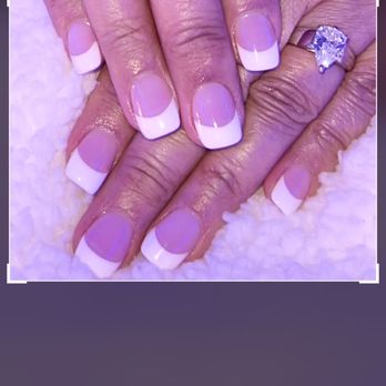 Smiley Nail Spa - Posted 12/6/21: Seamless WHITE AND PINK DIP POWDER WORK from NGOC at Smiley Nails in Walnut Creek. - Nail Salons Near Me - Walnut Creek, California