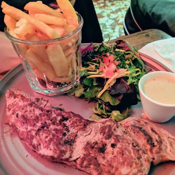 Le Progrès - Sirloin steak - 3 stars. Soft and pink, as requested, but still a little tough. Mon dinner 2018-10-29 - Brasseries Near Me - Paris, 75 Le Progrès - Sirloin steak - 3 stars. Soft and pink, as requested, but still a little tough. Mon dinner 2018-10-29 - Brasseries Near Me - Paris, 75